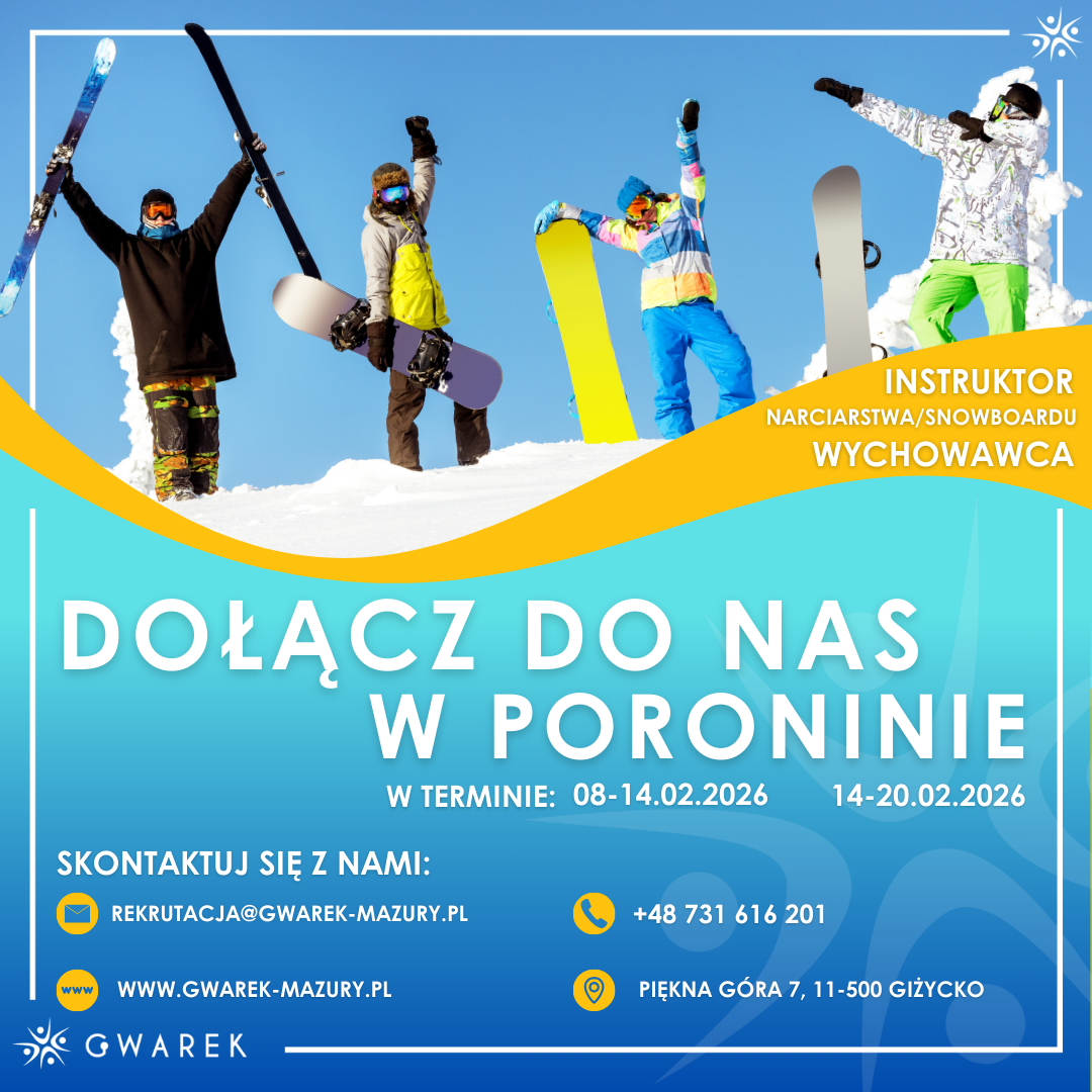 Instruktor narciarstwa/snowboardu – wychowawca