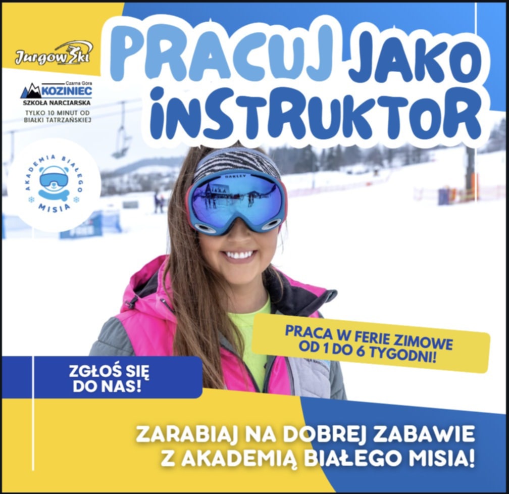 Szkoła Jurgów i Koziniec szuka instruktorów narciarstwa na sezon zimowy 2026! ❄️
